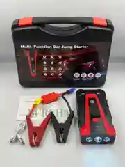 Пусковое зарядное устройство для автомобиля, бустер, пускач 600А, 10 000 mAh, LED фонарем