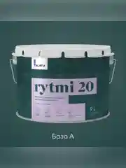 Краска интерьерная влагостойкая Talatu Rytmi 20, полуматовая, база А, белая, 9 л