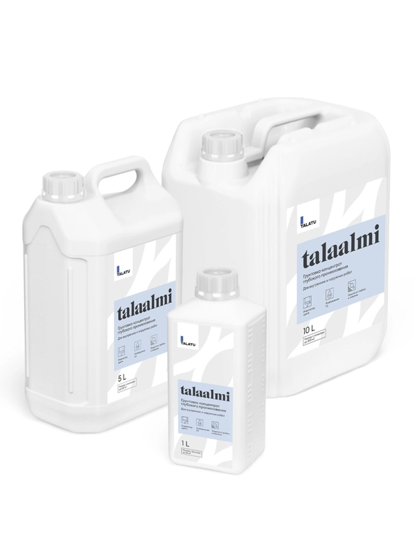 Грунтовка глубокого проникновения концентрат 1:3 Talatu Talaalmi, 5 л