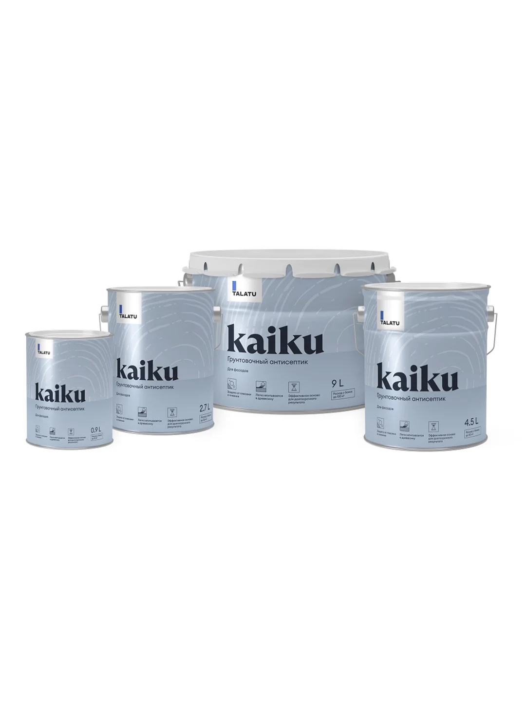 Грунт-антисептик для дерева Talatu Kaiku, 0,9 л