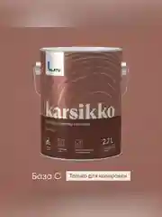 Краска по дереву Talatu Karsikko, матовая, база C, бесцветная, 2,7 л