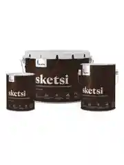 Антисептик для дерева Talatu Sketsi, кроющий, полуматовый, база A, белый, 2,7 л