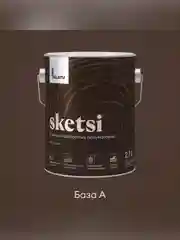 Антисептик для дерева Talatu Sketsi, кроющий, полуматовый, база A, белый, 2,7 л