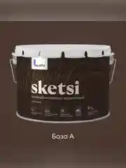 Антисептик для дерева Talatu Sketsi, кроющий, полуматовый, база A, белый, 9 л