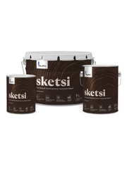 Антисептик для дерева Talatu Sketsi, кроющий, полуматовый, база A, белый, 9 л