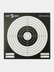 Мишени чёрные AIR-GUN 14х14 см  (50 шт)
