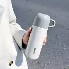 Термос с кружкой из нержавеющей стали, термокружка для кофе, чая, напитков и на подарок
