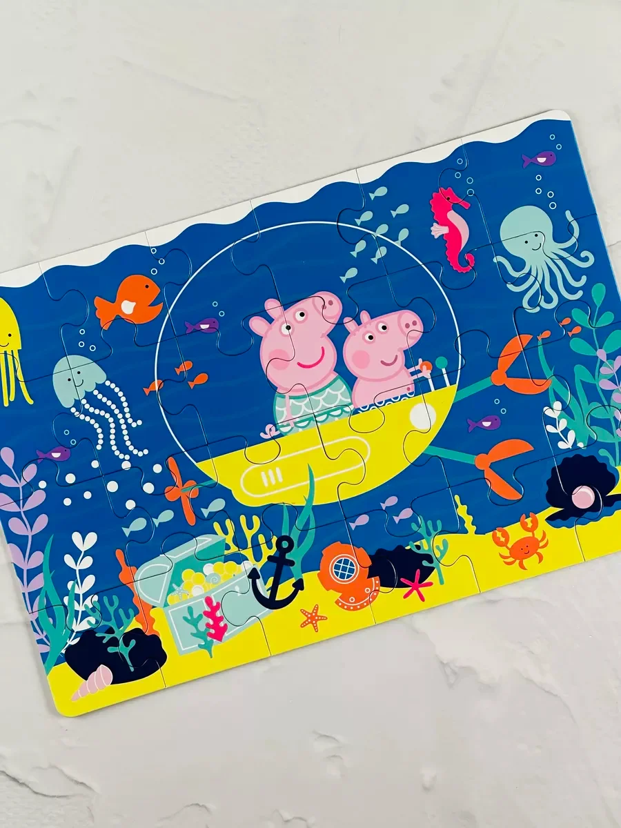 Пазл детский Набор для развития мелкой моторики малыша Свинка Пеппа 24 Peppa Pig мозаика
