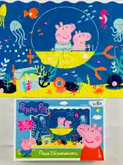Пазл детский Набор для развития мелкой моторики малыша Свинка Пеппа 24 Peppa Pig мозаика