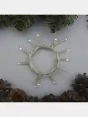 Гирлянда светодиодная "Нить" 1,2 м, LED-12, нить прозрачная, свечение мульти
