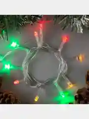 Гирлянда светодиодная "Нить" 1,2 м, LED-12, нить прозрачная, свечение мульти