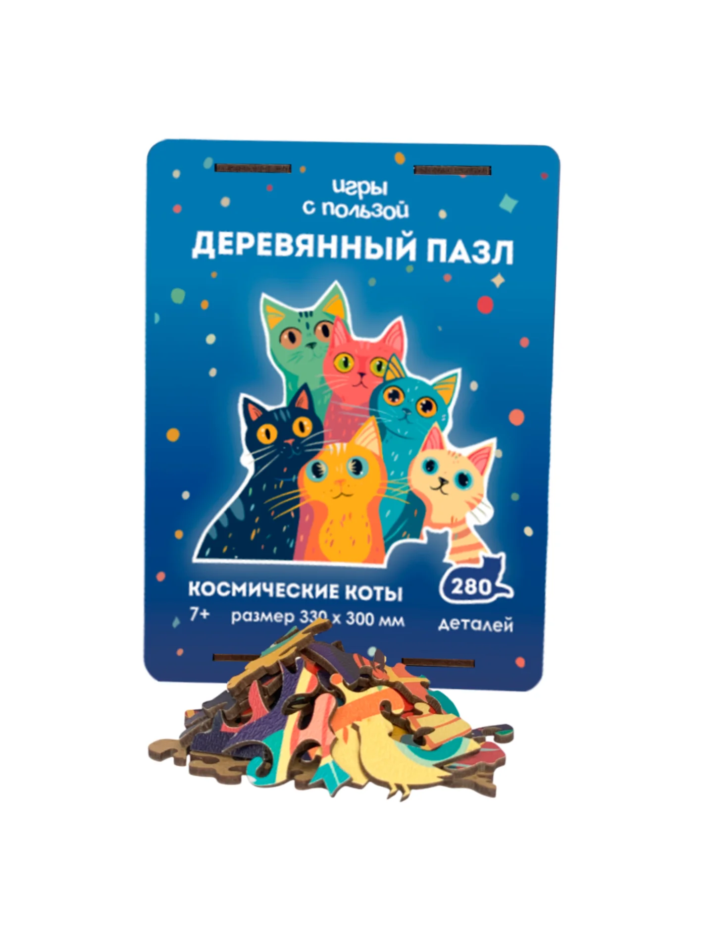 Пазл фигурный коты