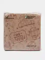 Бежевый салфетки бумажные крафт, 100 шт, 25*25 см