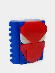Красный конструктор книга героев с фигуркой героя, совместим с лего(lego)