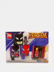 Синий конструктор книга героев с фигуркой героя, совместим с лего(lego)