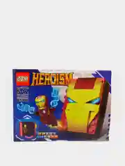 Синий конструктор книга героев с фигуркой героя, совместим с лего(lego)
