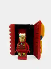 Синий конструктор книга героев с фигуркой героя, совместим с лего(lego)