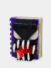 Фиолетовый конструктор книга героев с фигуркой героя, совместим с лего(lego)
