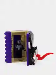 Фиолетовый конструктор книга героев с фигуркой героя, совместим с лего(lego)