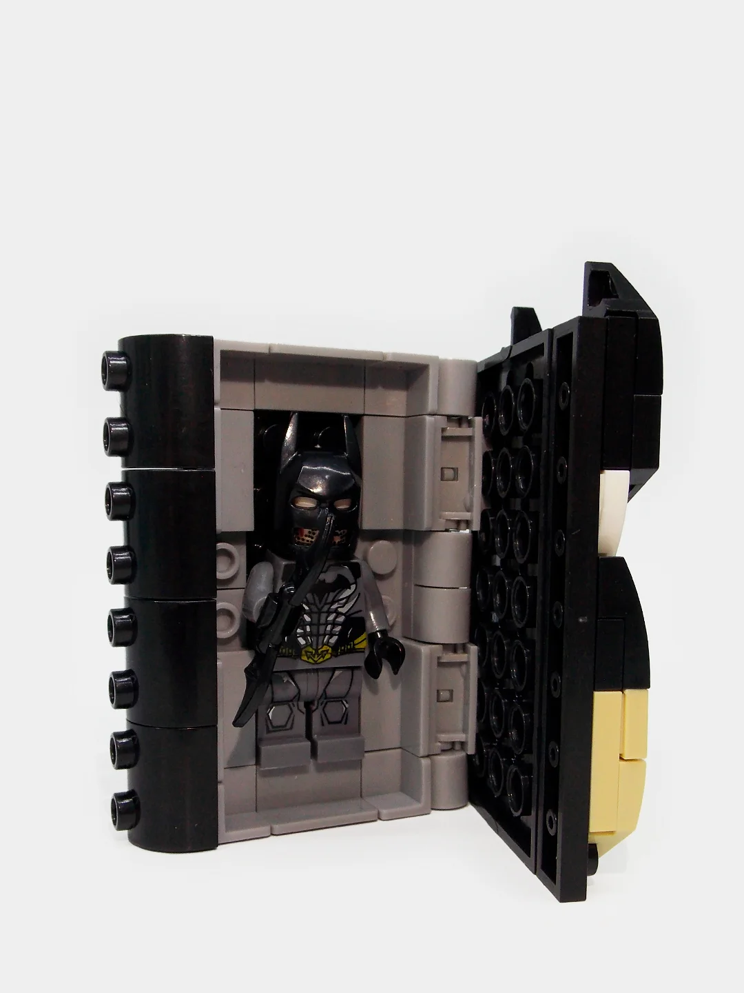 Зеленый конструктор книга героев с фигуркой героя, совместим с лего(lego)