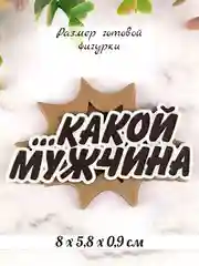 Силиконовая форма "Какой мужчина" молд для шоколада