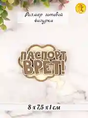 Силиконовая форма "Паспорт врёт" молд