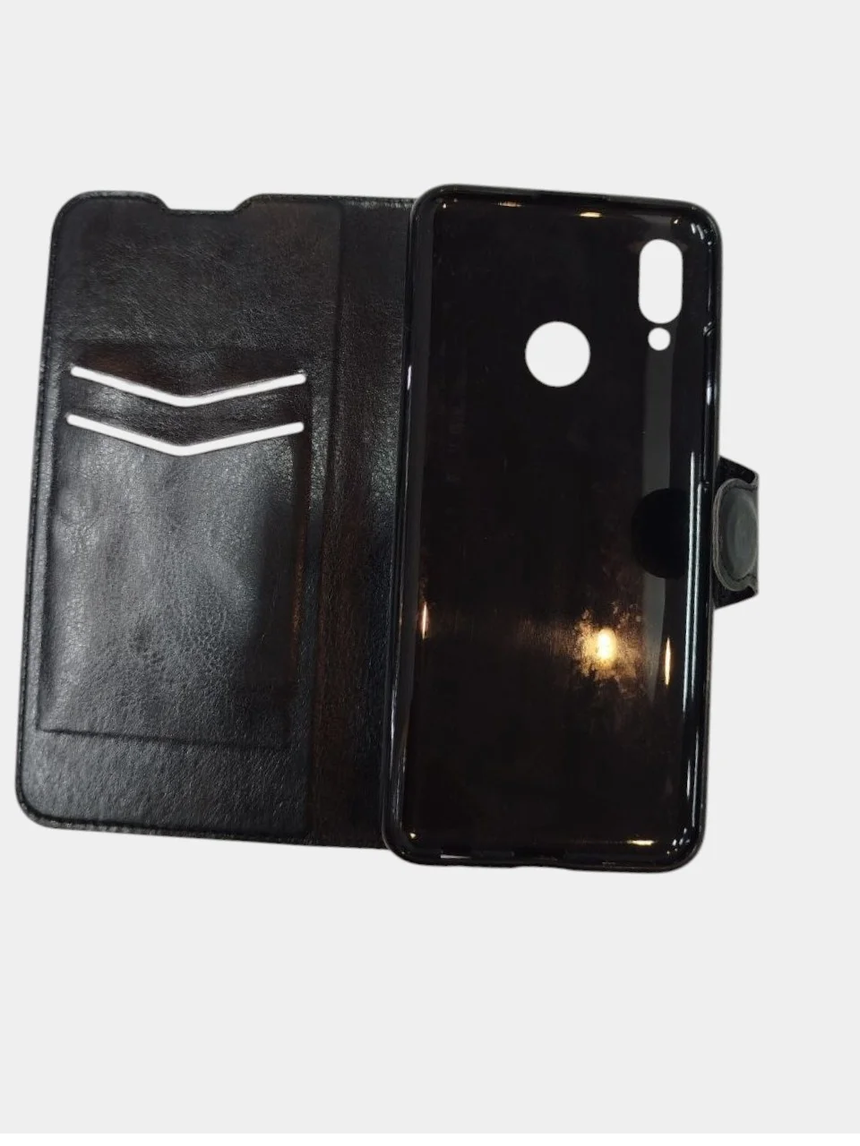 Черный чехол книжка с карточкой для NOKIA 2.1/ SAMSUNG J5 PRIME(G570)/REDMI 4X/MEIZU M6/M5C(2017)