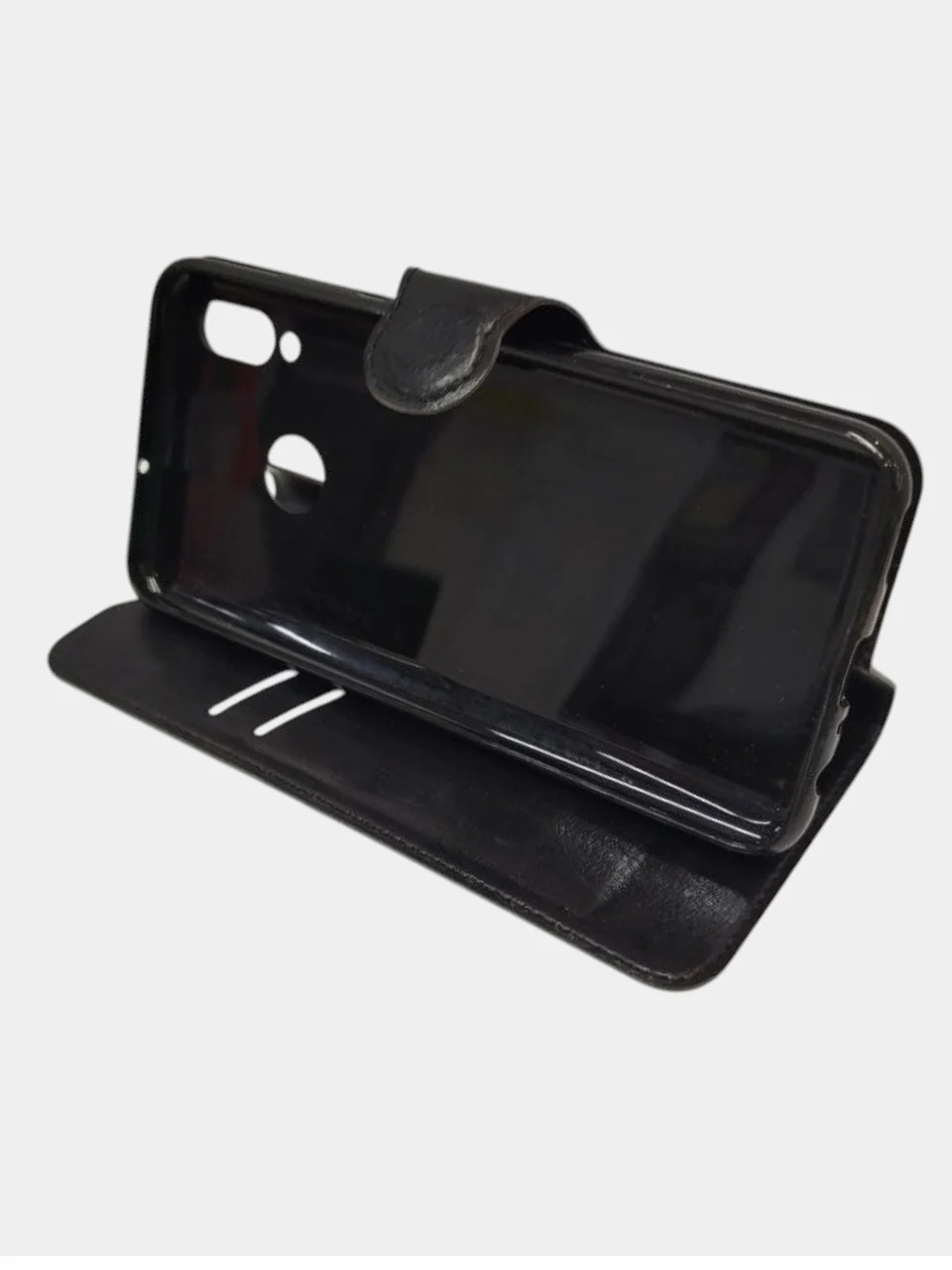 Черный чехол книжка с карточкой для NOKIA 2.1/ SAMSUNG J5 PRIME(G570)/REDMI 4X/MEIZU M6/M5C(2017)
