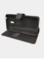 Серый чехол книжка с карточкой для NOKIA 2.1/ SAMSUNG J5 PRIME(G570)/REDMI 4X/MEIZU M6/M5C(2017)