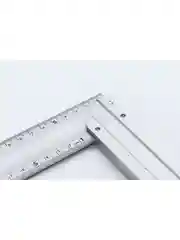 Серый металлик cтроительный угольник, 25 см, односторонний Наш Бригадир