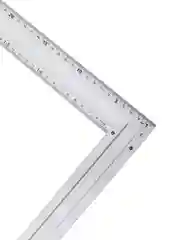 Серый угольник строительный алюминиевый 35 см ALUKOMTOOLS
