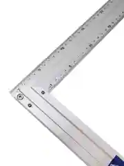 Серый угольник строительный алюминиевый 50 см ALUKOMTOOLS