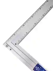Серый угольник строительный алюминиевый 40 см ALUKOMTOOLS