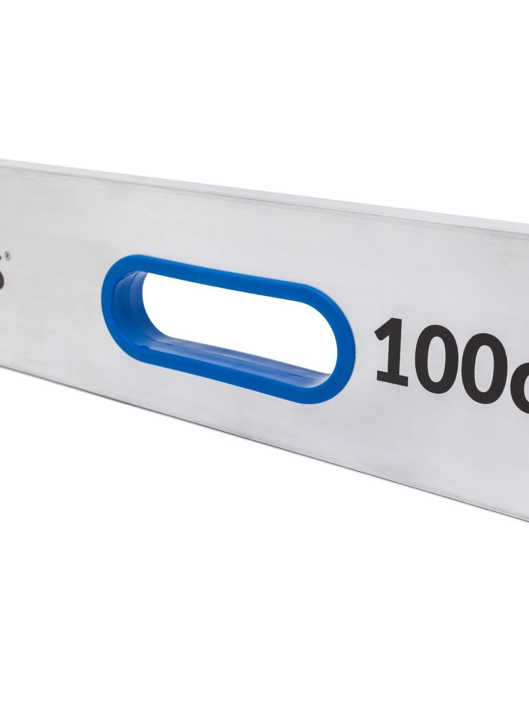Серый правило строительное, 1 м, с ручками ALUKOMTOOLS