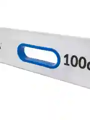 Серый правило строительное, 1 м, с ручками ALUKOMTOOLS