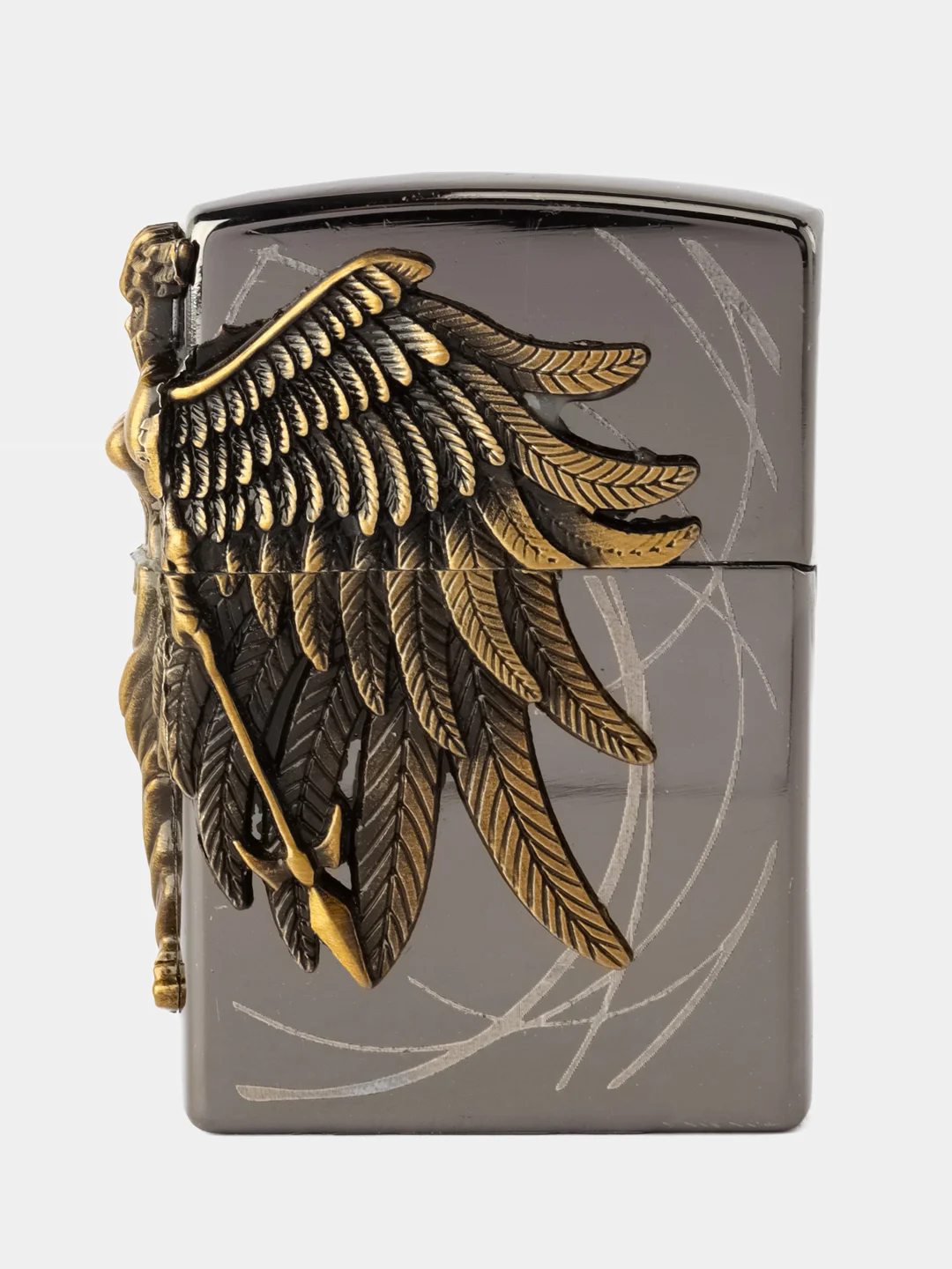 Золотой зажигалка бензиновая, газовая, импульсная, USB