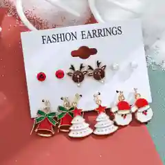 Аметистовый набор сережек