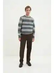 Черный джемпер с шерстью