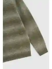 Хаки джемпер с шерстью