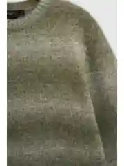 Хаки джемпер с шерстью