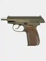 Пистолет страйкбольный ПМ, пистолет Макарова с глушителем Galaxy "G.29А", пружинный, 6 мм