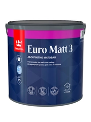 Краска интерьерная Euro Matt-3 (Евро-3) TIKKURILA  2,7л белый (база А)