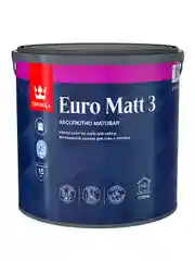 Краска интерьерная Euro Matt-3 (Евро-3) TIKKURILA  2,7л белый (база А)