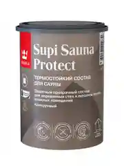 Защитный состав для саун Tikkurila Supi Sauna Protect, полуматовый, база EP, 0,9 л