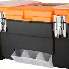 Ящик для инструментов Blocker Expert 22" с металлическими замками черный/оранжевый