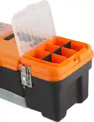Ящик для инструментов Blocker Expert 22" с металлическими замками черный/оранжевый