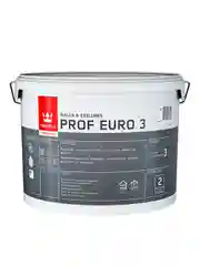 Краска интерьерная Prof Euro 3  TIKKURILA 9 л белая (база А)