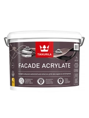 Краска фасадная Facade Acrylate (Фасад Акрилат) TIKKURILA 9л  бесцветный (база С)