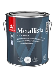 Краска для металла по ржавчине 3в1 Metallista TIKKURILA  2,3 л белая (база А)