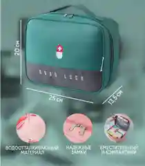 Зеленый аптечка домашняя, дорожная, для медикаментов